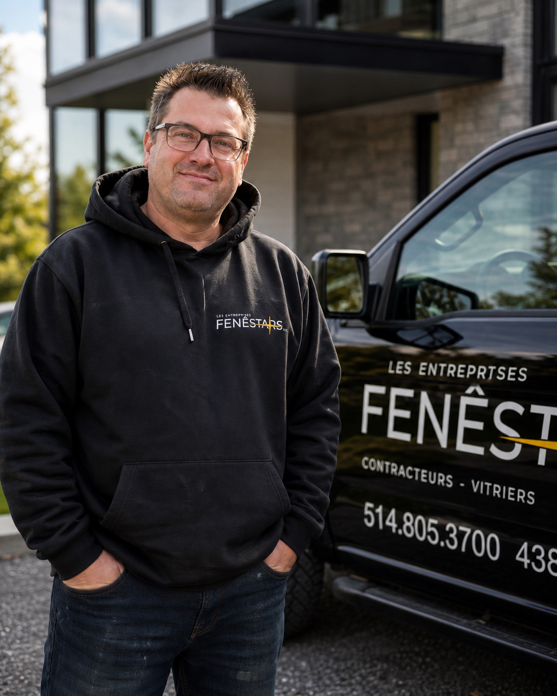 Portrait de Daniel Bureau, co-propriétaire de Fenêstars